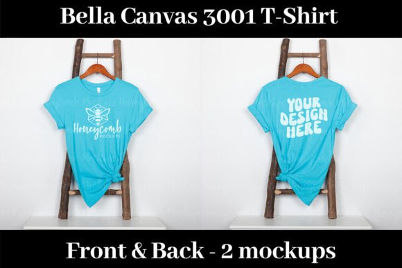 3001 Turquoise Mockup: T-Shirts & Graphics
