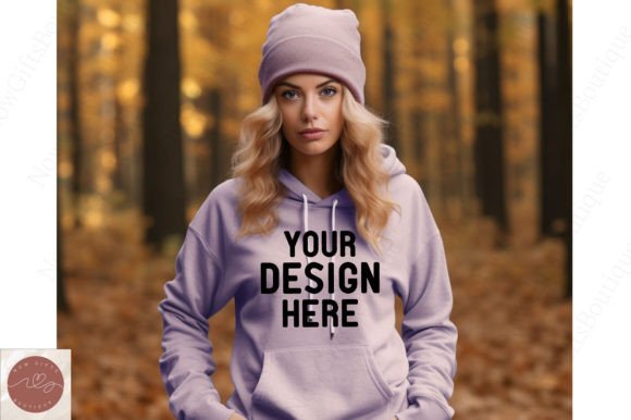 Autumn Fall Hoodie Mockup 31: Graphics for Hoodies Sweatshirts