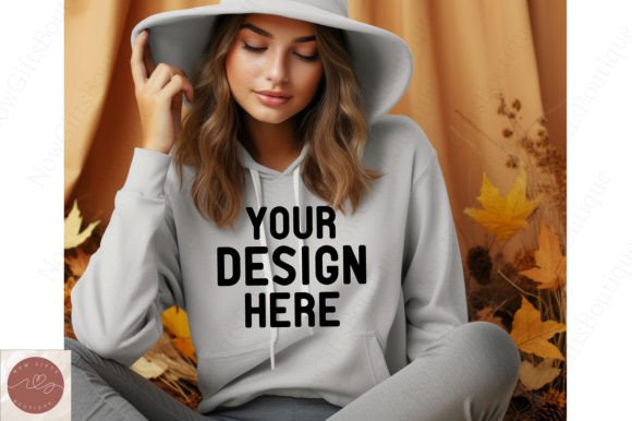 Autumn Fall Hoodie Mockup 36: Graphics for Hoodies Sweatshirts