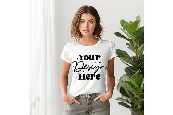 Bella Canvas 3001 Mockup: Graphics for T-Shirts