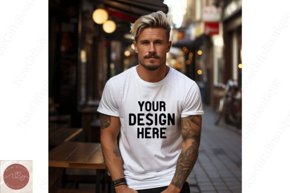 Bella Canvas 3001 Mockup: Graphics for T-Shirts