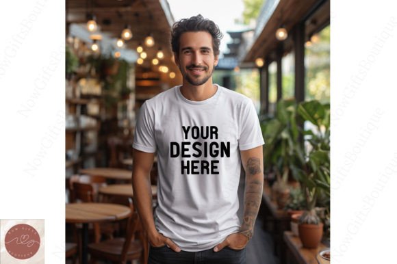 Bella Canvas 3001 Mockup: Graphics for T-Shirts