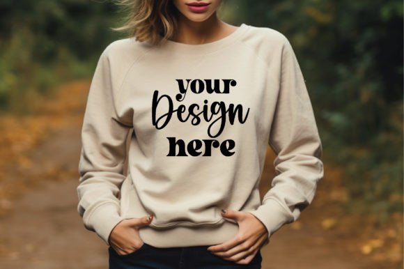 Boho Fall Sand Sweatshirt Mockup for Graphics