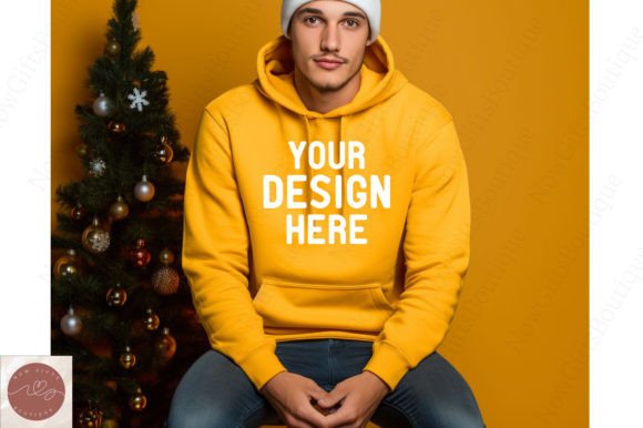 Christmas Men 18500 Hoodie Mockup 25: Graphics for Hoodies Sweatshirts