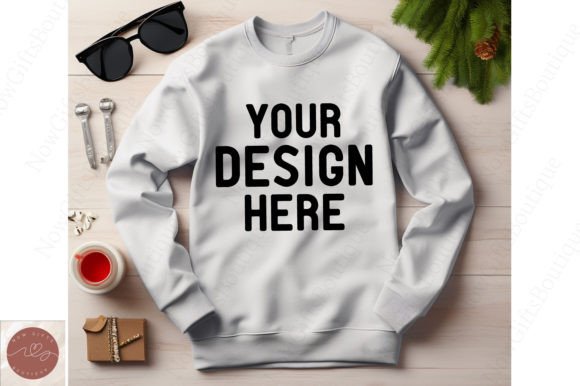 Christmas Sweater Gildan Mockup 22 for Graphics & Hoodies