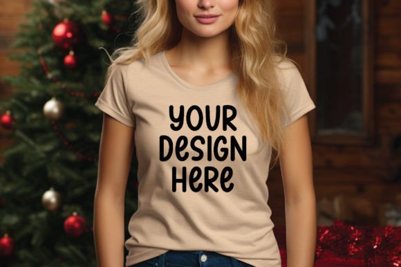 Christmas T-Shirt Mockup: Graphics for T-Shirts