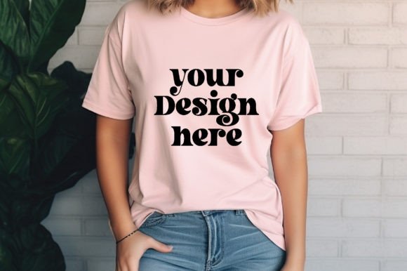 Comfort Colors C1717 Blossom Mockup for T-Shirts & Graphics