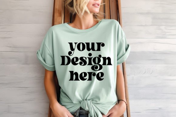 Comfort Colors C1717 Lightgreen Mockup: Graphics & T-Shirts