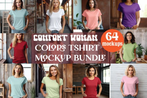 Comfort Colors Mockups: Graphics for T-Shirts