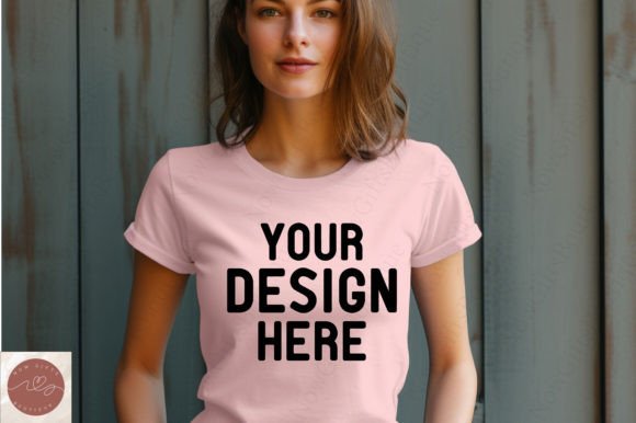 Comfort Colors Woman Tshirt Mockup 52: Graphics for T-Shirts