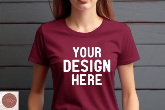 Comfort Colors Woman Tshirt Mockup 58: Graphics for T-Shirts