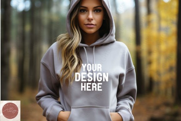 Fall Gildan 18500 Hoodie Mockup: Graphics for Sweatshirts