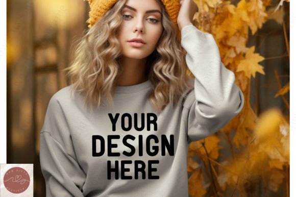 Fall Sweatshirt Mockup: Graphics for Hoodies