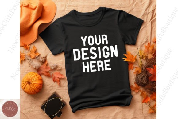 Fall T-Shirt Mockup 10: Graphics for Handmade Shops