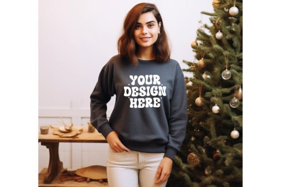 Gildan 18000 Christmas Mock: Graphics for Hoodies Sweatshirts