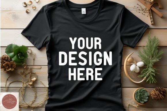 New Christmas Bella Canvas Mockup 12 for Graphics & T-Shirts