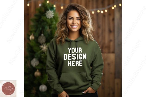 Review: Christmas Gildan 18500 Hoodie Mockup34 for Designers
