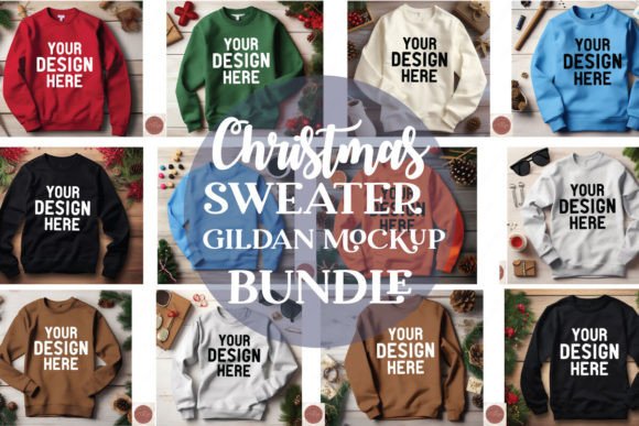 Review: Christmas Sweater Gildan Mockup Bundle for Designers