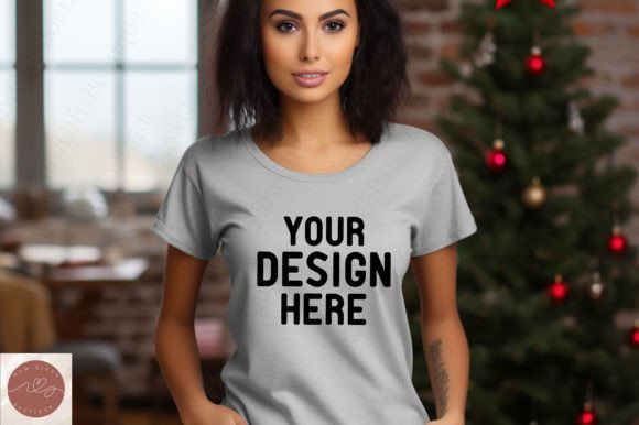 Review: Christmas Woman T-shirt Mockup 13 for Designers