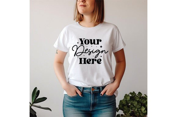 Review: White Bella Canvas 3001 Women Mockup 2 for Embroidery