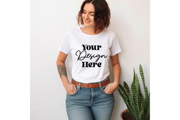 Reviewing the White Bella Canvas 3001 Women Mockup 32