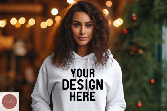 Women Christmas 18500 Hoodie Mockup 7: Graphics for Hoodies Sweatshirts